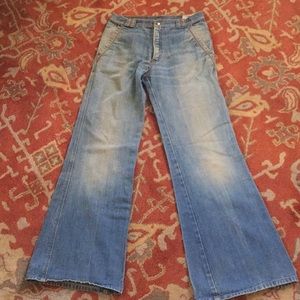 Vintage high waisted bell bottoms